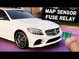 MERCEDES W205 MAP SENSOR Fuse Relay Location Replacement C300 C400 C450 C43 C63 C250 C200 C180 C160
