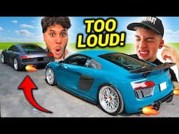 WE STRAIGHT PIPED OUR AUDI R8'S! *TOO LOUD*