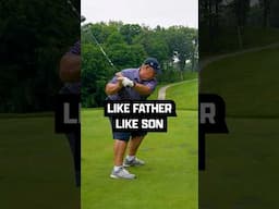 Like father like son. Butter cuts dead center of the fairway. Runs in the Ryan family.