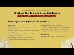 John Taylor And Taylor Rules In Policy