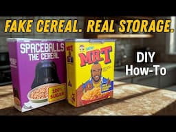 I Turned These Movie Cereal Boxes into Airtight Food Containers (DIY Tutorial)