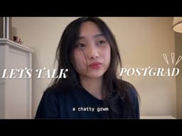 grwm ☕️ lets talk: where i've been, postgrad life, current favorites, daily makeup routine