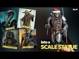 I turned the AI ​​image into a Scale Statue / fig. 01
