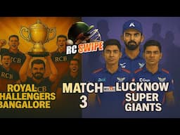 Career Mode - RCB 🆚 LSG | Real Cricket Swipe Gameplay | Shreyas Iyer vs KL Rahul | IPL 2025 Showdown