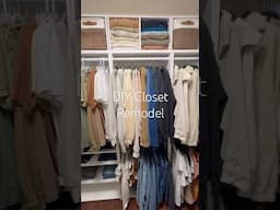 DIY Closet Remodel 🤍 #closetorganization #diy