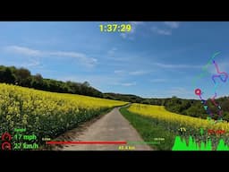 140 minute Indoor Cycling Workout 🚴‍♂️🌞💚 Saarland Germany Garmin 4K Video