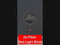 Jio fiber red light blink fix problem | #jiofiber #wifiproblem #desiitech