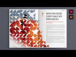 How to make this EASY FADING PATTERN Layout | InDesign Layouts, Episode 20