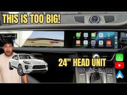 Porsche Macan 24" HEAD UNIT / INSANE (Wireless CarPlay / YouTube / Netflix)
