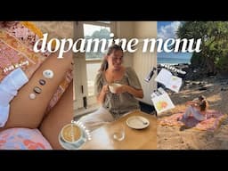 my dopamine menu plans my day  🐚✨🧶 creating wholesome days