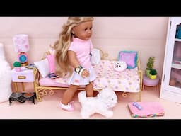 Fun Doll Morning Routine with Doggy