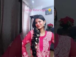 Easy hairstyle ♥️ #youtubeshorts #hairstyle