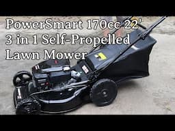 PowerSmart 170cc 22' 3 in 1 Self Propelled Lawn Mower