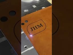 Covering Up Old Initials With a Laser Makeover 👀🔥 #shorts #laserengraving #fauxleather