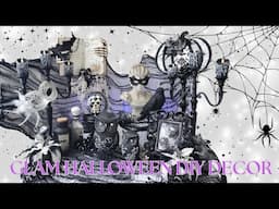 GLAM HALLOWEEN DIY DECOR - IT'S ALWAYS HALLOWEEN - GLAM PUMPKINS AND OWLS - GOTHIC CANDLES
