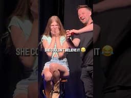How Did She Not See It?? 🍷 #magic #crowdwork #funnyreels