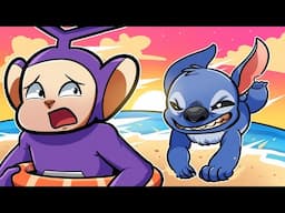 ESCAPE FROM LILO AND STITCH! | Tinky Winky Plays: Roblox The Stitch Obby