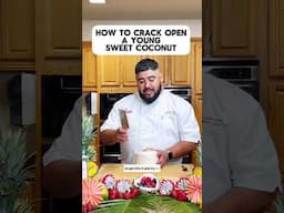 How to Crack Open a Sweet Young Coconut 🥥
