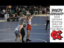 Boedi Kirkland 2025 NCHSAA Wrestling NC State Championship match