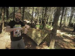 Tarpology - Best Summer Tarp Set Up - Complete Tarp Setup Start To finish