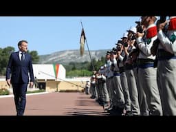 À Aubagne, Emmanuel Macron rend hommage à des héros de la Légion étrangère