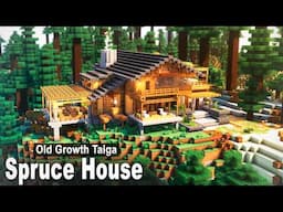 Minecraft: How to build a Spruce House | Easy Tutorial