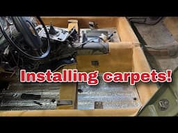 Installing New Carpets - Jaguar XJC Manual Restoration