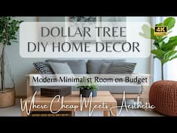 Cheap & Aesthetic Dollar Tree DIY Home Decor 2025: Modern Minimalist Room Makeover Ideas on a Budget