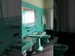💙✨ The most incredible aquamarine bathroom! #InteriorInspo #DesignDetails #SonneveldHouse #Modernism