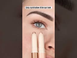 The easiest 2 shadow look ever #eyeshadowstick #easyeyeshadow