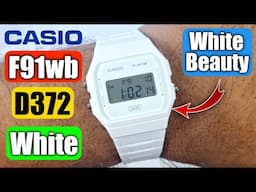 Casio F91w White D372 Unboxing & Review | F91w White New Model Unboxing 🔥