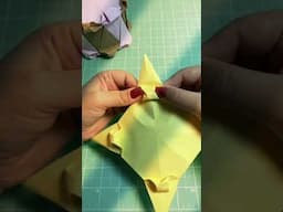 Bolo de aniversario Origami Dobradura #diy #origami #dobradura #alinnemarques #alinnesworld