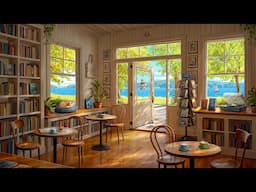 Summer Coffee Shop Bookstore Ambience - Feel Good Jazz for a Sunny Day