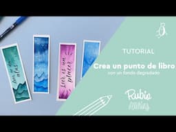 Tutorial cómo hacer puntos de libro con degradados en fondos y lettering | RUBIO Lettering