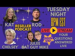 Reseller Podcast Questions Live Nurse Flipper Picking and Punching 1 Way Vintage Treasures By Gem