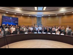 HISTORIC! Jews & Christians Knesset Temple Mount Caucus