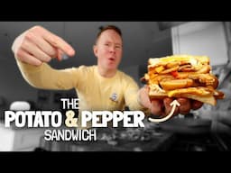 The Potato & Pepper Sandwich on White Bread.
