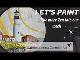 Watercolor Painting Tutorial - Cape Elizabeth Lighthouse
