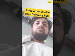 Apna pahla order khud le gaye Delivery hub 😍  #shorts #meesho #ecommerce