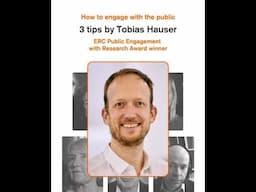 3 #scicomm tips for sensitive topics from Tobias Hauser
