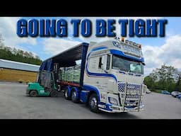 A TIGHT Squeeze Through the Trees for UK HGV Driver.