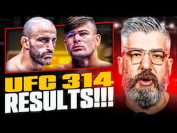 LUKE THOMAS: UFC 314 Results | Volkanovski beats Lopes, Paddy looks great, Bryce  thrashed