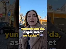 Yunanistan'da, Asgari Ücret #shorts