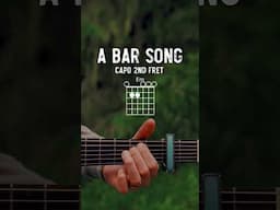 A Bar Song (Tipsy) Shaboozey Guitar Tutorial // Tipsy Guitar Lesson