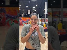 Kelsey Plum, Sania Feagin & LA Sparks fav comfort shows| WNBA women's basketball #shorts #short