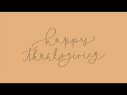 Happy Thanksgiving!