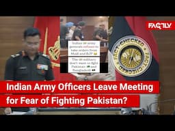 FACT CHECK: Does Viral Video Show Indian Army Officers Leaving a Meeting for Fear of Fighting Pak.?