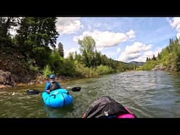 Alpacka Raft Gnarwhal First Float (And My Friend's First Packraft Float too!)