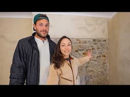CHALLENGES RESTORING STONE WALLS inside our home in Portugal
