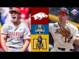 #3 Arkansas vs Murray State (GAGE WOOD NO HITTER!) | Elimination Game | 2025 College World Series
